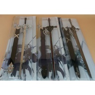 FATE Night 22CM Joan Of Arc Saber Black Of Arc/White Of Arc/Siegfried Scabbard Keychain