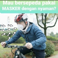 Masker KN95 HEPA Filter Fan Masker Sepeda Masker N95 Mini Air Mask
