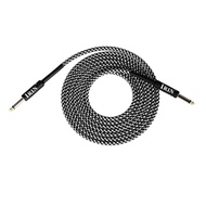 Electric Guitar Bass Cable Musical Instrument Audio Cable Straight Plugs, 3 Meters/ 10 Feet (Black &