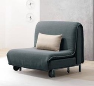 【生活家傢俱】HT-13-3：灰色布單人沙發床【台中家具】單人沙發 布沙發 單人床墊 單人椅 布套可拆洗 附抱枕