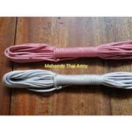Parachute Rope Size 2.5 M.m. No Inner Filling 10 Meters Per Bundle Available In Pink Gray