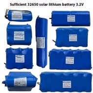 【Large capacity】(COD)/Bateri litium universal/Universal lithium battery  32650太阳能路灯6.4V投光灯磷酸铁锂电池组3.2