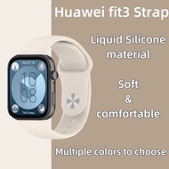 Huawei Watch Fit 3 Liquid silicone strap band For huawei fit3 Replacement strap bracelet for Fit3 Sm