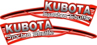 สติ๊กเกอร์ติดรถไถนา kubota สติ๊กเกอร์รถไถ( 2แผ่น ซ้าย-ขวา ) สติ๊กเกอร์คูโบต้า คูโบต้า KUBOTA L3608S