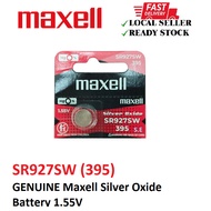 SR927SW (395) GENUINE Maxell Silver Oxide Battery 1.55V