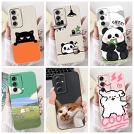 For Samsung Galaxy A32 4G Case SM-A325F Soft Cover Lovely Cartoon Animals Slim Matte Silicone Casing For Samsung A32 A13 5G Case