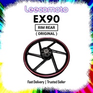 DEMAK EX90 RIM REAR BELAKANG RED LINING + BEARING + RUBBER EX 90 SPORT RIM BELAKANG TYRE TAYAR TIRE 