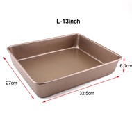 Specool Non-stick Baking Tray Rectangle Baking Pan 9/11/13 Inch Cake Mold Baking Mould Carbon Steel 