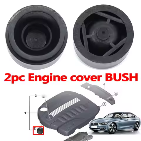 2pcs Engine Cover For BMW 1 2 3 4 5 6 7 Series X1 X3 X4 X5 X6 E81 E87 F20 E90 F30 F10 G30 E83 F25 G0