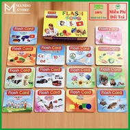 Glenn Doman Bilingual Flash Card Set with 19 Topics for Children - Large Student Cards 16x12 Cm Set 