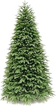 PVC Green Pine Tree Christmas Tree, 300cm 10 Ft, Unlit Indoor Artificial Xmas Tree Hinged Flame Retardant Slim Tree For Holiday Deco(Christmas tree gifts) (180cm(6ft)) Fashionable