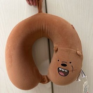 Bare bear miniso 記憶頸枕 memory foam u-shaped pillow