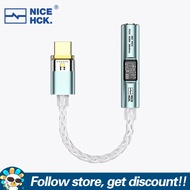 NICEHCK NK1 DAC สูงสุดสายอะแดปเตอร์ Type-C ถึง3.5มม. CX31993 + ชิปถอดรหัส MAX97220เพิ่มคุณภาพเสียง H