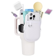 Water Bottle Pouch Compatible with Stanley Cup Quencher Adventure IceFlow Simple Modern with Handle 