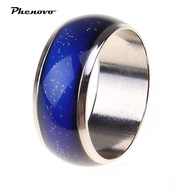 phenovo Alloy Metal Mood Ring Temperature Color Changing Emotion Feeling Band Ring