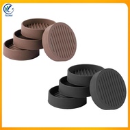 4Pcs Round Rubber Furniture Caster Cups Anti-Sliding Furniture Pads Bed Stopper Floor Protectors