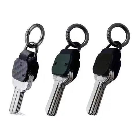 New Mini Key Organizer Aluminum Alloy Holds 2-6 Keys Keys Case Black Green Keychain Holder for Unive
