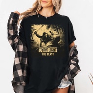 Dying Light The Beast Horror Game T-Shirt Zombie Survival Shirt Graphic Pattern Round Neck Short Sle
