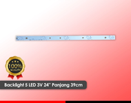 backlight TV 5 kancing LED 3V 24" Universal panjang 39cm backlit universal backlight tv LED