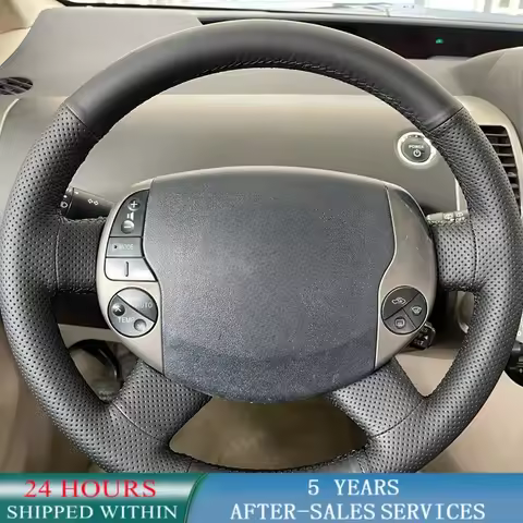 Customized Car Steering Wheel Braid Cover Leather Car Accessories For Toyota Prius 20(XW20) 2004 200