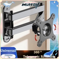 MURRAY Computer Bracket, Wall Mount Rotatable LCD Monitor Bracket, Universal 10-37in Sturdy Extendab