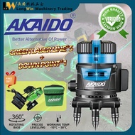 Akaido ALLBOL-5G Heavy Duty Laser Leveling 5 Green 5 Line Adjustable Laser Level