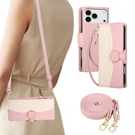 Leather phone case for Samsung Galaxy S25 S24 S23 Plus Ultra Edge FE Card slot wallet PU flip case s