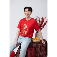 DP | Good Fortune Embossed Red T-Shirt - 6800TRF
