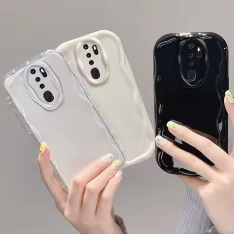 For Oppo A9 2020 Phone Case Oppo A5 2020 Case Oppo A9 2020 A5 2020 Clear TPU Wave Soft Case Cover
