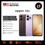 OPPO A6c Smartphone | Unisoc T7250 | 6.75" IPS LCD Display | Single Camera 13MP | 7000 mAh Battery