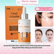 Serum MD CARE VitaC-Arbutin Serum Whitening Advanced Formula Sáng Da Mờ Thâm Chống Lão Hoá Chai 30ml