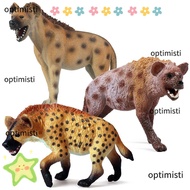 OPTIMISTI Spotted Hyena Model Zoo Scene Educational Toy Kids Cognition Lifelike Wildlife