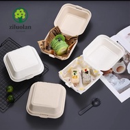 ZILUOLAN 20pcs/set Burger Box, Food Containers Eco-Friendly Baking Cake Snack Box, Creative Baking P