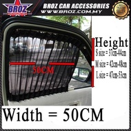 2 Windows 50cm M size 42cm-48cm Car Side Window Curtain Blind Sun Shade Cannot See Through for Kelis