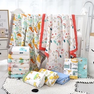 Ready Stock < Baby Quilt i6E] Cotton Six-Layer Gauze Bath Towel 110x110 ♥ Baby Bath Towel Hug Quilt 