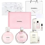 CHANEL Chanel Chance Autendre Duo Coffret Gift Set with Pouch, Gift Wrapped, LaRouge 0.05 fl oz (1.5 ml) Mini Perfume Included, Message Card