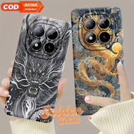 [GCS786] Xiaomi Redmi Note 14 Pro 4G/5G Dragon Motif Softcase Flexible Silicone Pro Camera Trendy