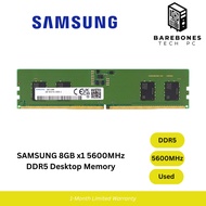 USED SAMSUNG 8GB x1 5600MHz DDR5 Gaming | Editing | Office Ram Stick | Desktop Memory