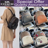 Coach Women's backpack double-layer zipper backpack medium large capacity travel bag