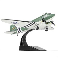SEBUNAS 1/100 Scale Douglas C-47 Skytrain Military Transport Airplane Model Dakota WWII Hump Route T
