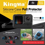 Silicone Case for GoPro Hero 11 / 10 / 9 + Lens Cover & Lanyard Casing Cover Silikon