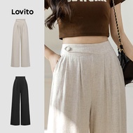 Vintage Pant Plain Asymmetrical Summer/Spring Pant for Women L86ED401 Tarauini Vintage Plain Asymmet