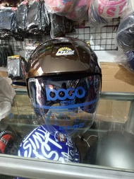 Helm LTD Sport SNI / Helm LTD Sport KELUARAN TERBARU SNI KACA BOGO warnah Coklat/abu abu