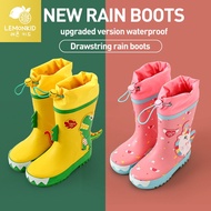 Lemonkid รองเท้าบูทกันฝนเด็กใหม่ รองเท้ากันฝนกันลื่น รองเท้าบูทกันฝน รองเท้าบูทกันฝน Beam ปลอดภัยและไม่ใช่ รองเท้าบูทกันน้ำ