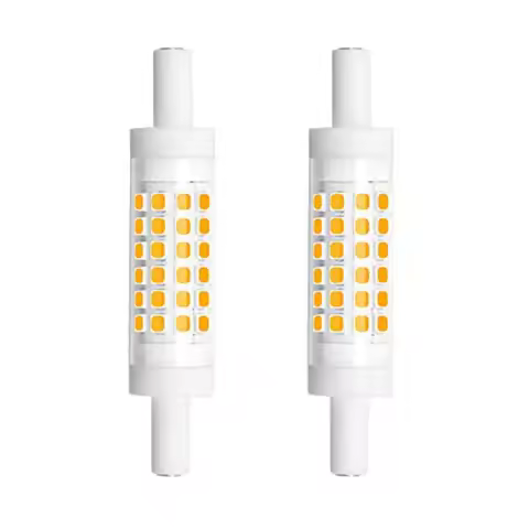 Dimmable 78mm R7S LED Light Bulb - Double Ended J78 T3 R7S LED Floodlight - 5W 45W Halogen Bulb Equi
