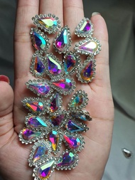 swarovski / cangkang kaca / DIAMOND cangkang kaca / cangkang tetes ukuran 8x13mm