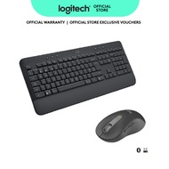 [Combo Set] Logitech Signature K650 Wireless Keyboard with Wrist Rest + Logitech Signature M650 Wire