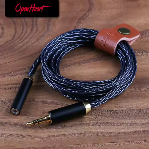 OPENHEART DeepOcean 8 Core Extension cable 3.5mm 4.4mm 2.5mm Male To Female earphone IEM Audio Exten