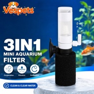 Aquarium Fish Tank Filter Mini Sponge Oxygenator Penapis Air Akuarium Silent Breeding Tank