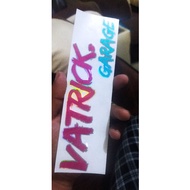 Sticker cutting vatrick garage